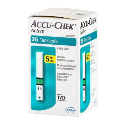 Accu-chek active glucose tesztcsík - 25db