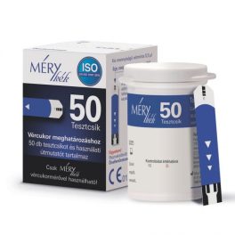   Méry kék vércukor tesztcsík 50db/doboz (mérykék 1000-es készülékhez)