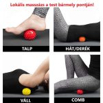Tüskés masszírozó labda 9 cm (zöld)